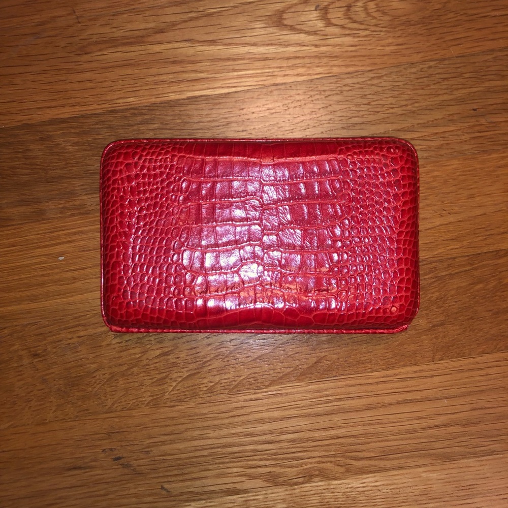 Schutz Snake Clutch Red - unused + authentic